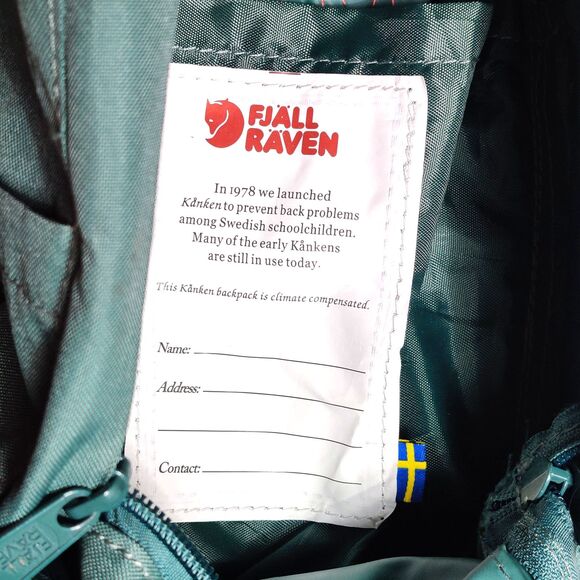 Fjällräven Kånken Classic Backpack Green Pink Model 23510 Original Sweden